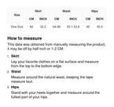 Women's floral slim skirt elastic waist full skirt Sai Feel